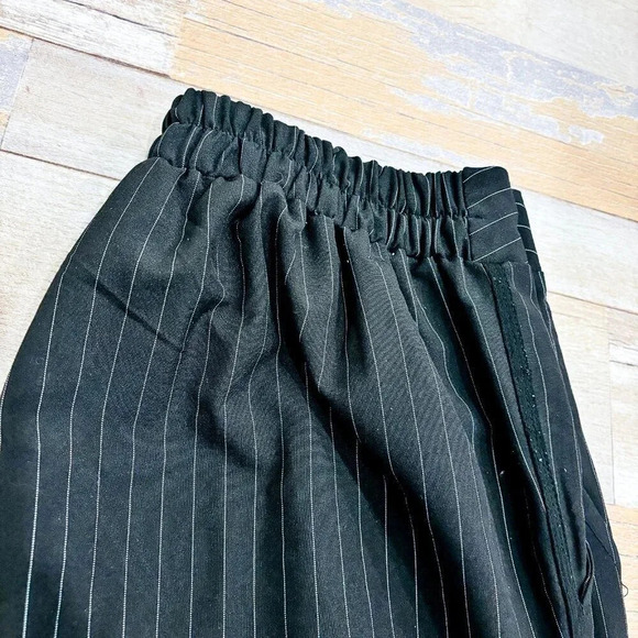LUNA MOON Striped black pants with elastic waistband - Picture 2 of 9